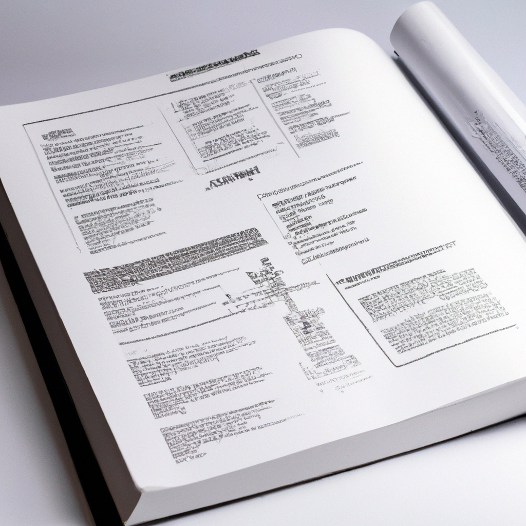 Close-up of a notebook with AI curriculum blueprint diagrams, checklists, and minimal premium soft light background